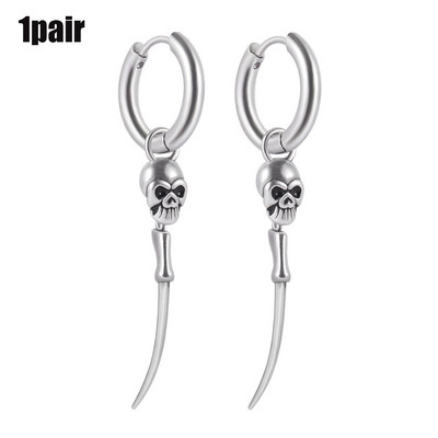 1/2 ks visiace náušnice s lebkou 20g punkový lalok piercing do ucha tragus helix chrupavkový prsteň pre ženy mužov meradlo telové šperky