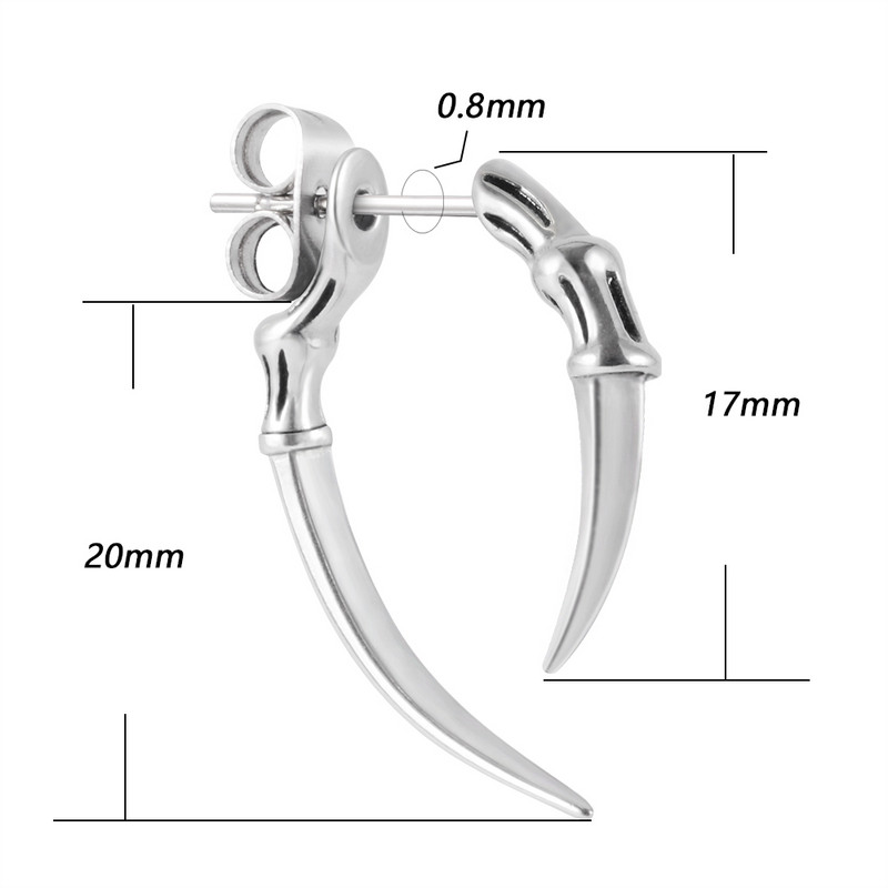 1/2 ks visiace náušnice s lebkou 20g punkový lalok piercing do ucha tragus helix chrupavkový prsteň pre ženy mužov meradlo telové šperky