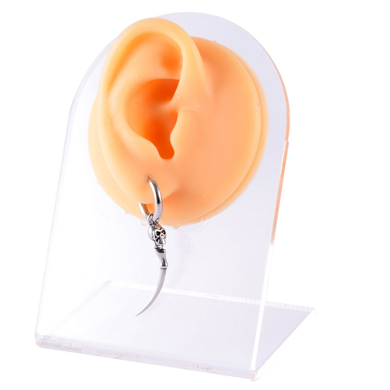 1/2 ks visiace náušnice s lebkou 20g punkový lalok piercing do ucha tragus helix chrupavkový prsteň pre ženy mužov meradlo telové šperky