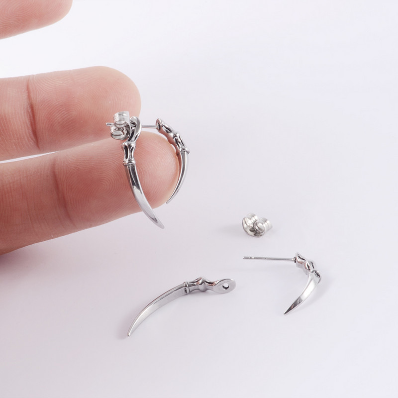 1/2 ks visiace náušnice s lebkou 20g punkový lalok piercing do ucha tragus helix chrupavkový prsteň pre ženy mužov meradlo telové šperky