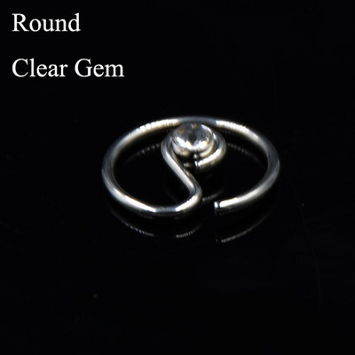1 kom Opal CZ Gem Daith Okrugli savitljivi prsten u obliku srca Tragus hrskavica Naušnica Srce za uši Naušnica Nakit za tijelo za piercing 16G
