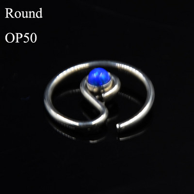 1 kom Opal CZ Gem Daith Okrugli savitljivi prsten u obliku srca Tragus hrskavica Naušnica Srce za uši Naušnica Nakit za tijelo za piercing 16G