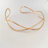 2023 Πανκ Χρυσό Ασημί Χρώμα Ροπές Τσόκερ Κολιέ Γυναικείο Γεωμετρικό Μεταλλικό Γιακά Καρδιά Τσόκερ Μόδα Κόλιερ