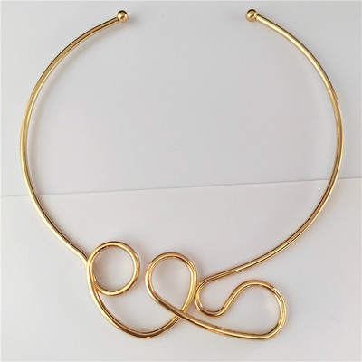 2023 Πανκ Χρυσό Ασημί Χρώμα Ροπές Τσόκερ Κολιέ Γυναικείο Γεωμετρικό Μεταλλικό Γιακά Καρδιά Τσόκερ Μόδα Κόλιερ