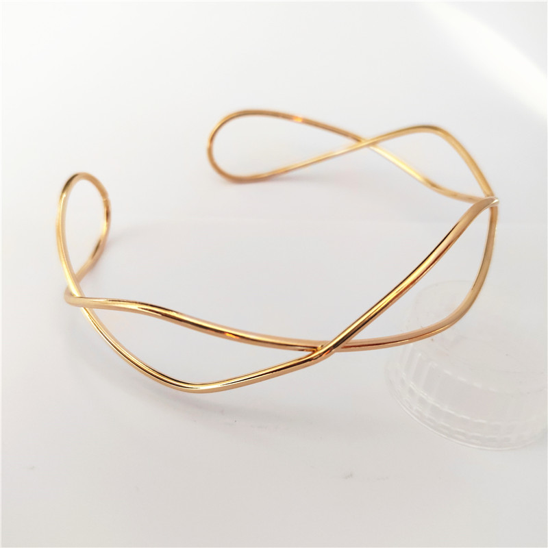 2023 Πανκ Χρυσό Ασημί Χρώμα Ροπές Τσόκερ Κολιέ Γυναικείο Γεωμετρικό Μεταλλικό Γιακά Καρδιά Τσόκερ Μόδα Κόλιερ