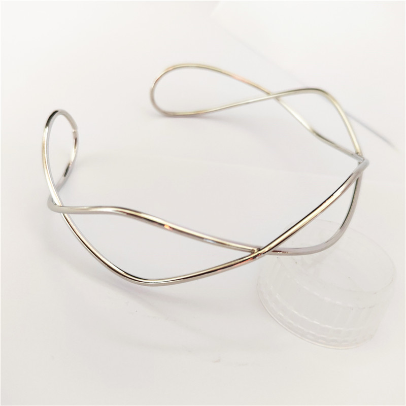 2023 Πανκ Χρυσό Ασημί Χρώμα Ροπές Τσόκερ Κολιέ Γυναικείο Γεωμετρικό Μεταλλικό Γιακά Καρδιά Τσόκερ Μόδα Κόλιερ