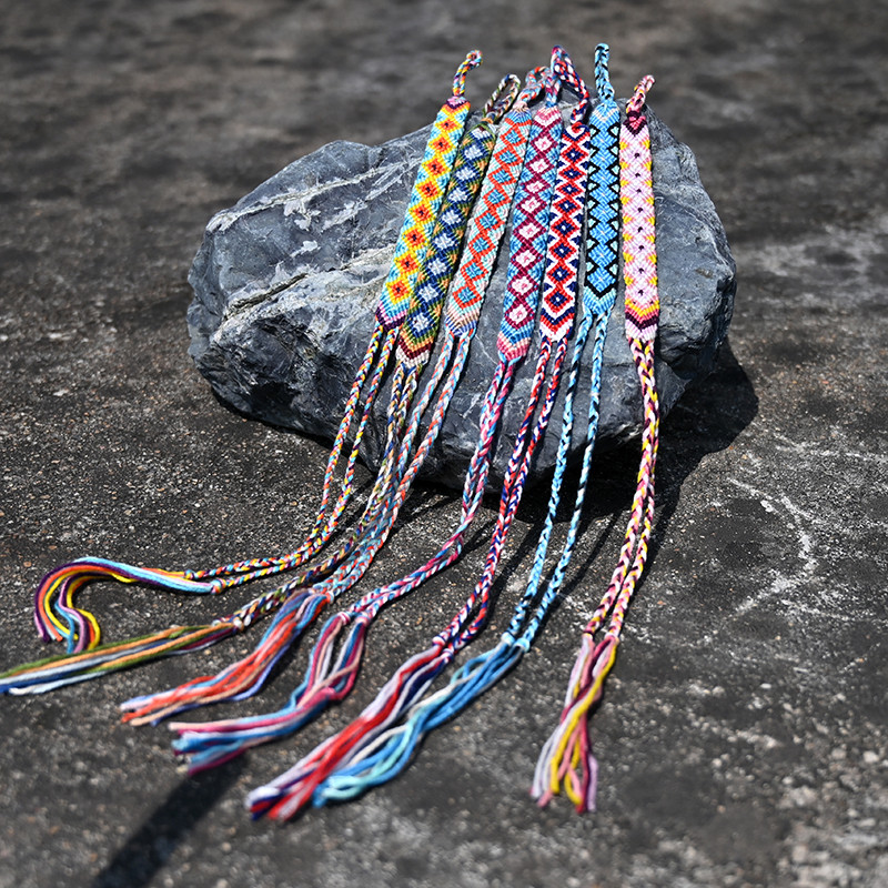 10 τμχ/Παρτίδα Χειροποίητο γυναικείο βραχιόλι αστραγάλου για πόδι με πλέξη με νήμα και λουράκι ποδιών Friendship Beach BarefootJewelry Accessories