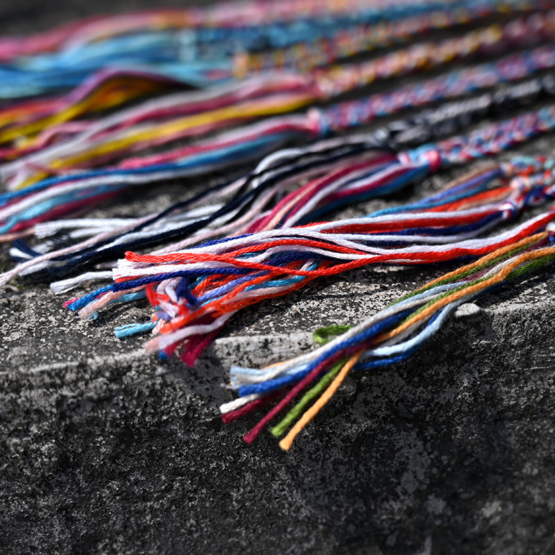 10 τμχ/Παρτίδα Χειροποίητο γυναικείο βραχιόλι αστραγάλου για πόδι με πλέξη με νήμα και λουράκι ποδιών Friendship Beach BarefootJewelry Accessories