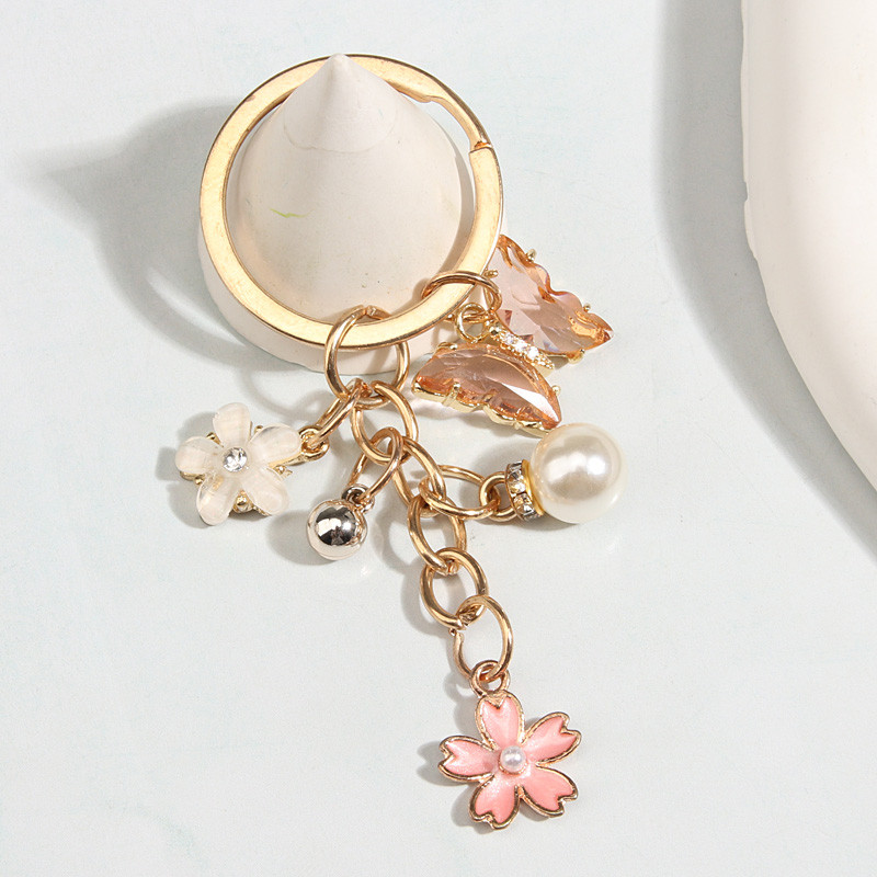 Χαριτωμένο μπρελόκ από σμάλτο πεταλούδα λουλούδι μαργαριτάρι μπρελόκ Μίνι μπρελόκ με αστέρι για γυναίκες κορίτσια DIY Χειροποίητα κοσμήματα Δώρα φιλίας