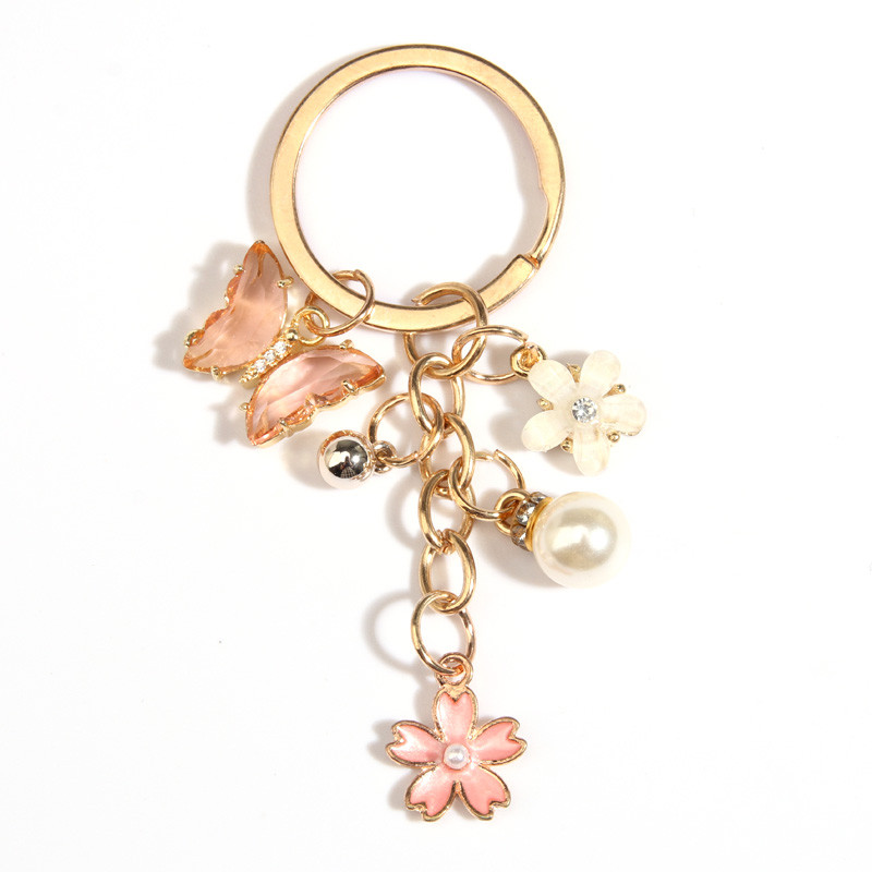 Χαριτωμένο μπρελόκ από σμάλτο πεταλούδα λουλούδι μαργαριτάρι μπρελόκ Μίνι μπρελόκ με αστέρι για γυναίκες κορίτσια DIY Χειροποίητα κοσμήματα Δώρα φιλίας