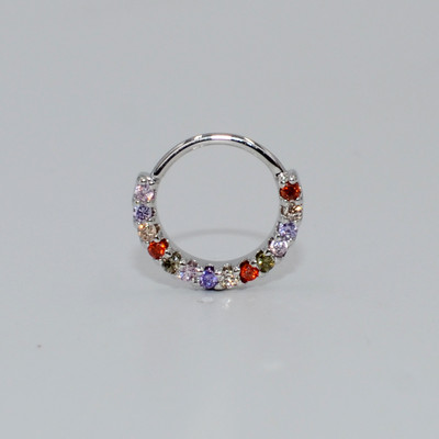 1 τεμάχιο 6-8mm Cz κρίκος μύτης ρουθούνι δαχτυλίδι Flower Helix Cartilage Tragus Earring 20gx8mm Cz Cartilage Σκουλαρίκι Huggie Hoop