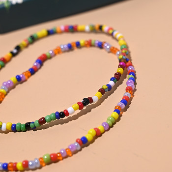 Бохемски начален глезен за жени Summer Seedbeads Неръждаема стомана Буква за крака Верига за крака Модни плажни бижута MOON GIRL Design