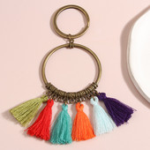 Νέα κοσμήματα Σχέδιο μπρελόκ Πολύχρωμο μπρελόκ με φούντες Πολυέλαιος μπρελόκ για γυναίκες Ανδρικά κλειδιά αυτοκινήτου DIY Χειροποίητα κοσμήματα δώρα