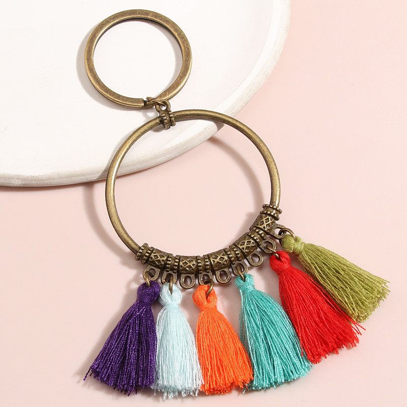 Νέα κοσμήματα Σχέδιο μπρελόκ Πολύχρωμο μπρελόκ με φούντες Πολυέλαιος μπρελόκ για γυναίκες Ανδρικά κλειδιά αυτοκινήτου DIY Χειροποίητα κοσμήματα δώρα
