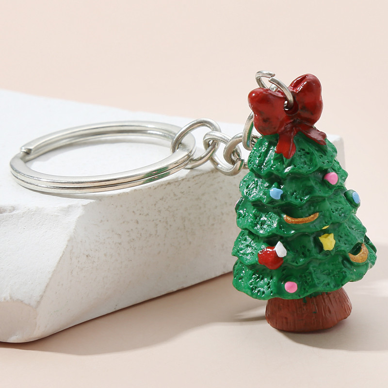 Breloc de Crăciun Pălărie de Moș Crăciun Breloc de copac fulg de nea Breloc drăguț din rășină Cadouri de festival pentru femei bărbați bijuterii lucrate manual