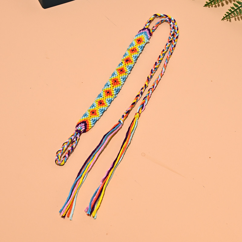 gleznă boemă lucrată manual pentru femei, colorată, modă de vară, lanț pentru picioare, stivuibil, împletit, bijuterii din macrame, design MOON GIRL