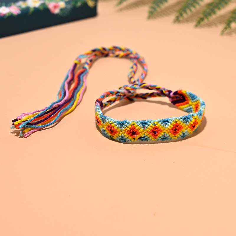 gleznă boemă lucrată manual pentru femei, colorată, modă de vară, lanț pentru picioare, stivuibil, împletit, bijuterii din macrame, design MOON GIRL