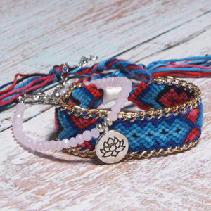 MOON GIRL 2 DB Charm bokaláncok nőknek Bohém kristálygyöngy, kézzel készített bokalánc karkötők női strandláb ékszerek dropshipping