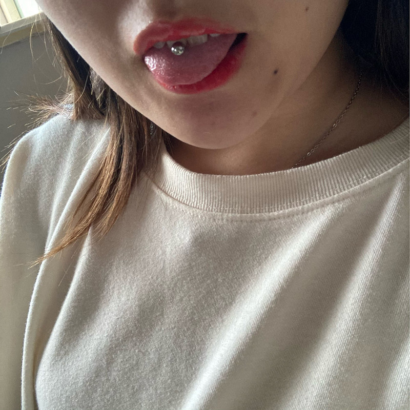 1 buc Inele solide G23 din titan cu limbă drepte pentru bară, con și bilă, inele pentru bară pentru mamelon cu filet intern, piercing, bijuterii pentru corp