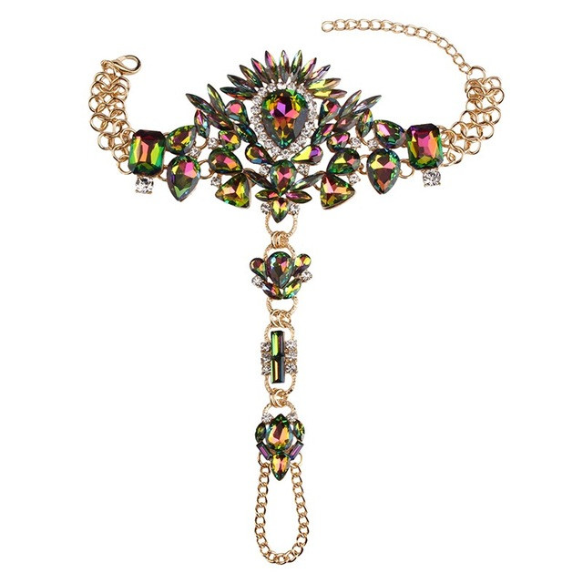 Miwens Hot New Fashion 2017 Nuntă Sandale desculțe Bijuterii pentru picioare de plajă Lant sexy pentru picioare Brațe de cristal pentru femeie 6756