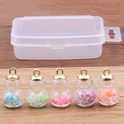 10 τμχ 8-30 στυλ Mix Glass Bottles Milk Tea Cup Ball Earring Charms Diy Findings Βραχιόλια με μπρελόκ Κρεμαστό για κατασκευή κοσμημάτων
