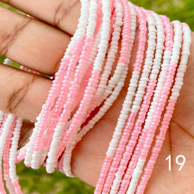 Lanț pentru burtă de plajă cu două șuvițe Boemia pentru femei, lanț elastic pentru corp, bijuterii, margele africane pentru talie, lanț pentru talie