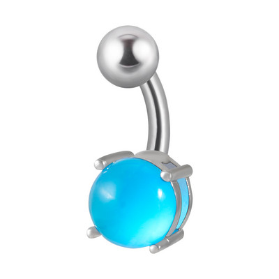 1 bucată dublu șurub piercing buric curbat barbelă set piatră plajă inele pentru buric piercing bijuterii pentru corp formă femei bărbați