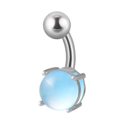 1 bucată dublu șurub piercing buric curbat barbelă set piatră plajă inele pentru buric piercing bijuterii pentru corp formă femei bărbați