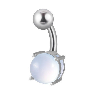 1 bucată dublu șurub piercing buric curbat barbelă set piatră plajă inele pentru buric piercing bijuterii pentru corp formă femei bărbați