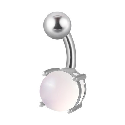 1 bucată dublu șurub piercing buric curbat barbelă set piatră plajă inele pentru buric piercing bijuterii pentru corp formă femei bărbați