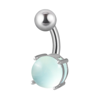 1 bucată dublu șurub piercing buric curbat barbelă set piatră plajă inele pentru buric piercing bijuterii pentru corp formă femei bărbați