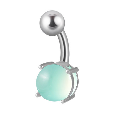 1 bucată dublu șurub piercing buric curbat barbelă set piatră plajă inele pentru buric piercing bijuterii pentru corp formă femei bărbați