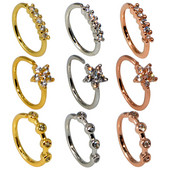 1 bucată Ușor Deschis Cz Cerc Nariz Inel Inel Zircon Clip pentru ureche Cartilaj Tragus Inel Septum Buza Piercing Bijuterii pentru corp