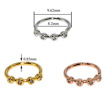 1Piece Easy Open Cz Nose Hoop Nosril Nose Hoop Ring Цирконова щипка за ухо Хрущял Tragus Ring Преграда за устни Пиърсинг за тяло Бижута