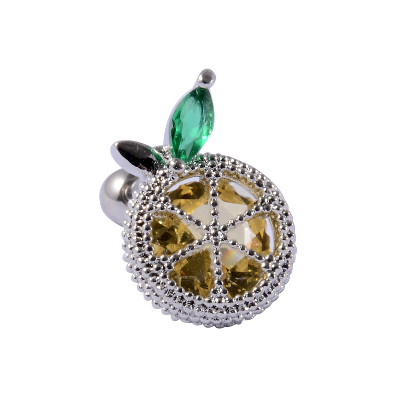 1kom 20g 1kom Kirurški dragulj od voća Cirkon Ušna hrskavica Tragus Helix Šipka za piercing Gornji gornji dio za naušnice Tunelski čepovi Nakit Žene