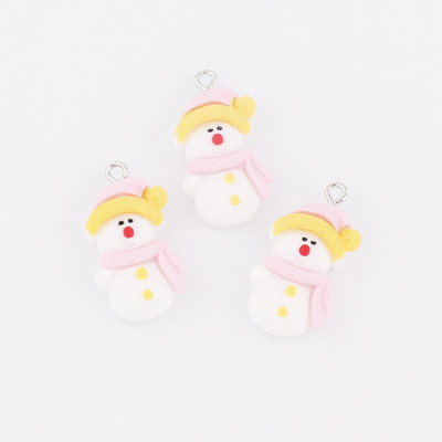 10 τμχ Χριστουγεννιάτικα μελόψωμο Άντρας Γούρια Kawaii Ρητίνη Κρεμαστό Γούρια για Σκουλαρίκια Μπρελόκ Diy παιδικά κοσμήματα προμήθειες κατασκευής