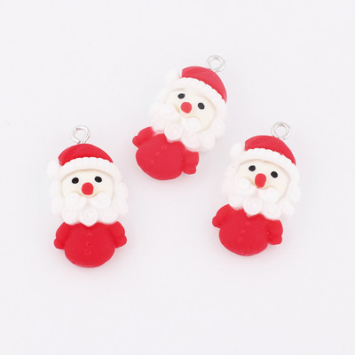 10 τμχ Χριστουγεννιάτικα μελόψωμο Άντρας Γούρια Kawaii Ρητίνη Κρεμαστό Γούρια για Σκουλαρίκια Μπρελόκ Diy παιδικά κοσμήματα προμήθειες κατασκευής