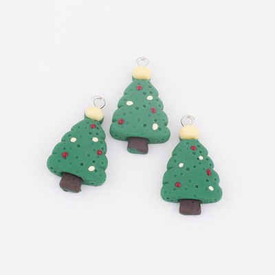 10 τμχ Χριστουγεννιάτικα μελόψωμο Άντρας Γούρια Kawaii Ρητίνη Κρεμαστό Γούρια για Σκουλαρίκια Μπρελόκ Diy παιδικά κοσμήματα προμήθειες κατασκευής