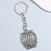 Breloc cu design nou de bijuterii în formă de bufniță, recipient pentru aromoterapie, breloc magnetic, breloc pentru femei, bărbați, cadouri lucrate manual