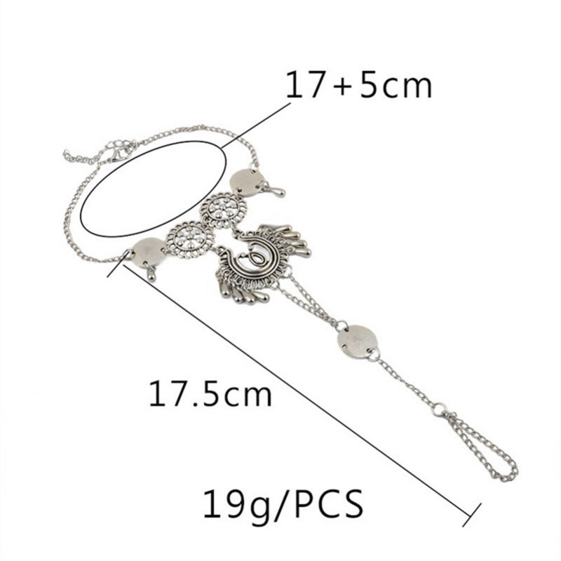 Femei Bohemian Flower Boho Chic Lant glezne Bijuterii indiene Bijuterii pentru plajă pentru picioare Sandale Botine desculțe #237431