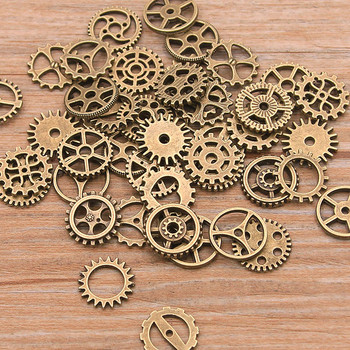 60PCS 10 Χρώμα Μικρού μεγέθους 8-15mm Mix Alloy Mechanical Steampunk Cogs & Gears Diy Accessories New Oct Drop Ship