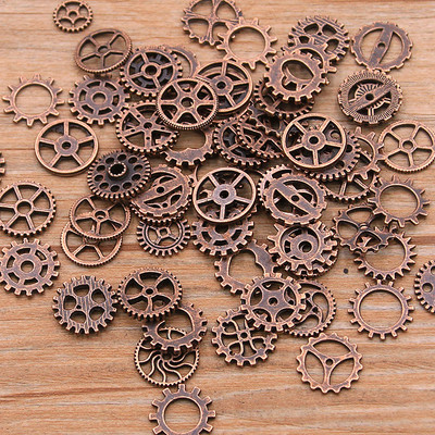 60PCS 10 Boja Male veličine 8-15 mm Mješovite legure Mehanički Steampunk zupčanici i zupčanici Diy dodaci Novi listopad.