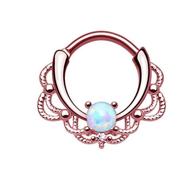 1/2 DB sebészeti acél csuklós septum piercing Clicker tétel 16G Daith Piercing Clicker Helix fülbevaló karika orr karika septum gyűrű készlet