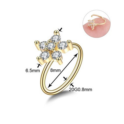1/2 DB sebészeti acél csuklós septum piercing Clicker tétel 16G Daith Piercing Clicker Helix fülbevaló karika orr karika septum gyűrű készlet