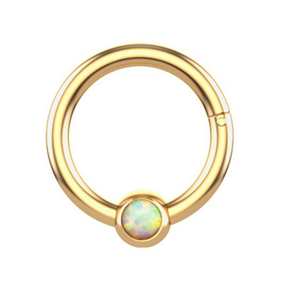 1/2PCS Piercing Septum Opal Clicker 16G Cristal Septum Piercing Inel Tragus Piercing Cercel Daith Helix Bijuterii
