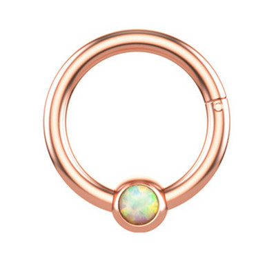 1/2PCS Piercing Septum Opal Clicker 16G Cristal Septum Piercing Inel Tragus Piercing Cercel Daith Helix Bijuterii