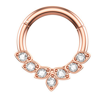 1/2PCS Piercing Septum Opal Clicker 16G Cristal Septum Piercing Inel Tragus Piercing Cercel Daith Helix Bijuterii