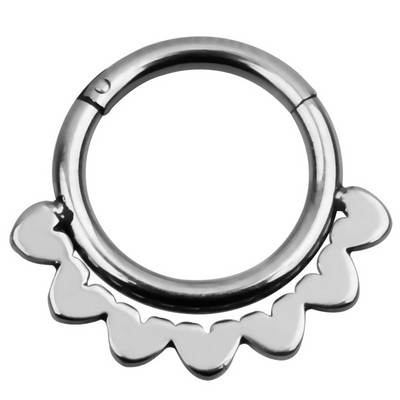 1/2PCS Piercing Septum Opal Clicker 16G Cristal Septum Piercing Inel Tragus Piercing Cercel Daith Helix Bijuterii