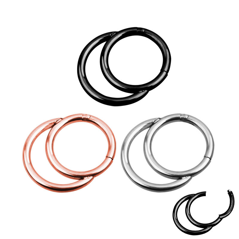 1/2PCS Piercing Septum Opal Clicker 16G Cristal Septum Piercing Inel Tragus Piercing Cercel Daith Helix Bijuterii