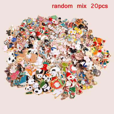 Vânzare mare Mixte inimioare drăguțe Animale Breloc Flori Fructe Breloc curcubeu pentru bijuterii DIY Făcând mai mult de 5000 de stiluri aleatoriu